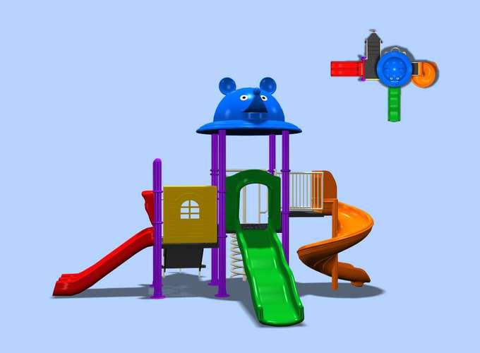 俊杰玩具销售石家庄幼儿园大型工程塑料滑梯
