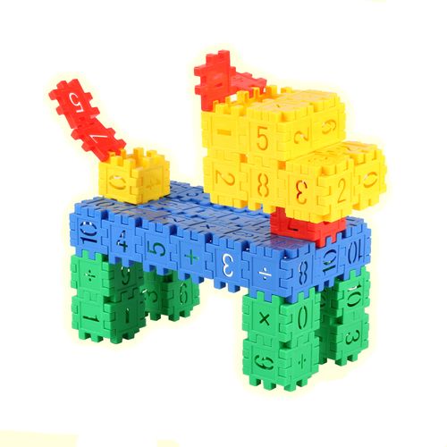 数字塑料方块积木儿童早教益智配对拆装拼图拼插组装玩具3-6周岁