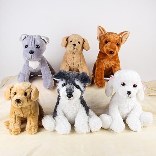 来图来样定制狗狗毛绒玩具毛绒狗公仔厂家销售可爱狗狗玩具